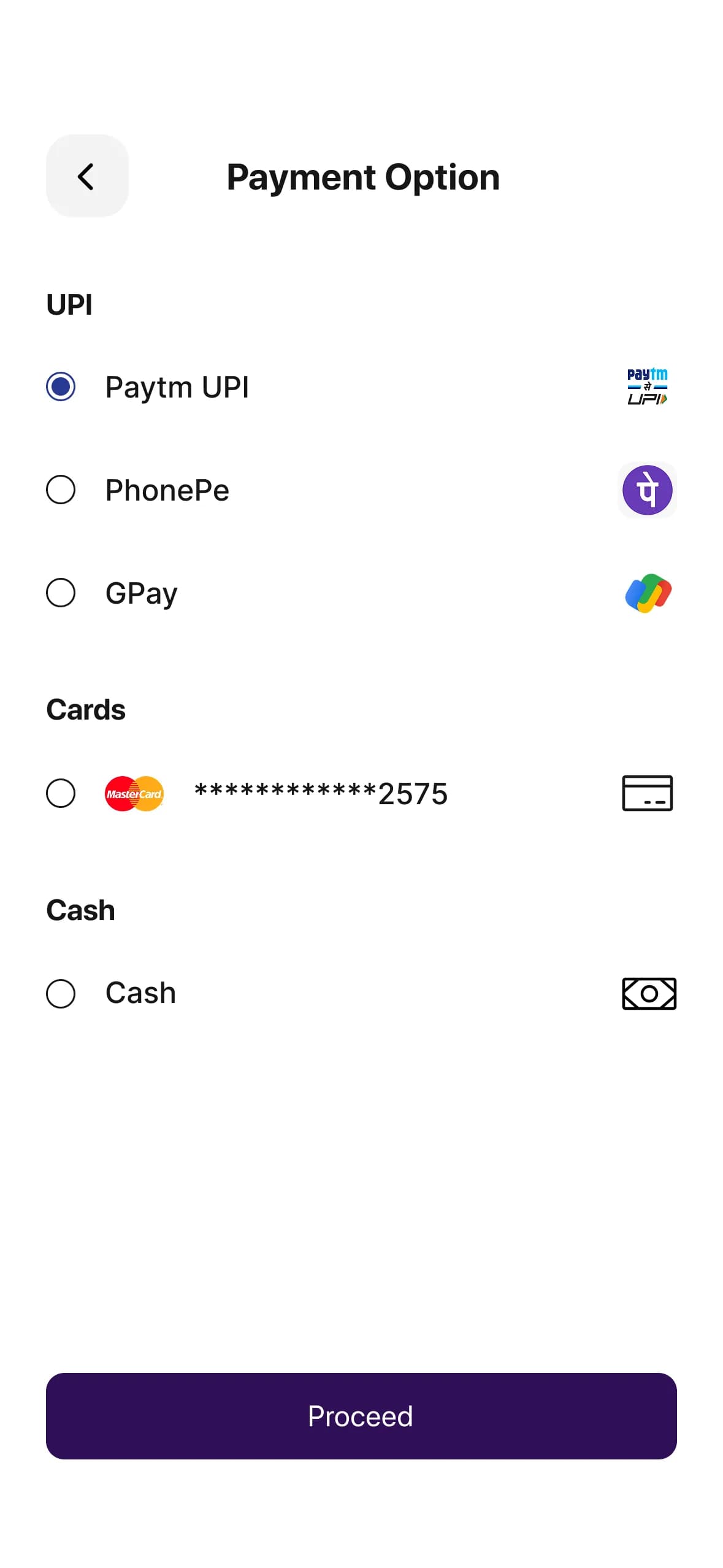 Proceed with the Payment